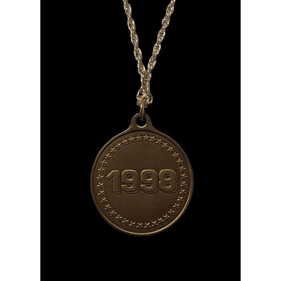 Vintage 1998 National Capital Drill Classic Medallion Necklace - Picture 3 of 8